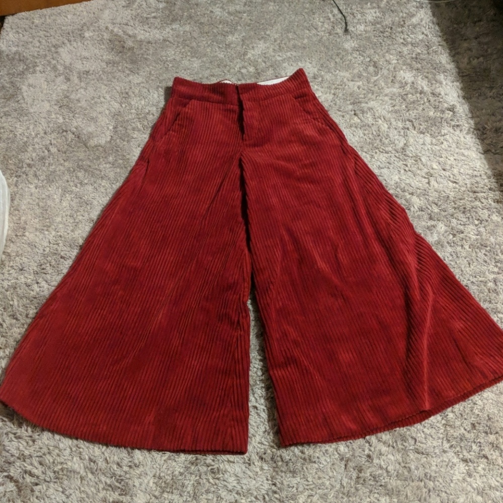 Marni Red Wide Leg Pants